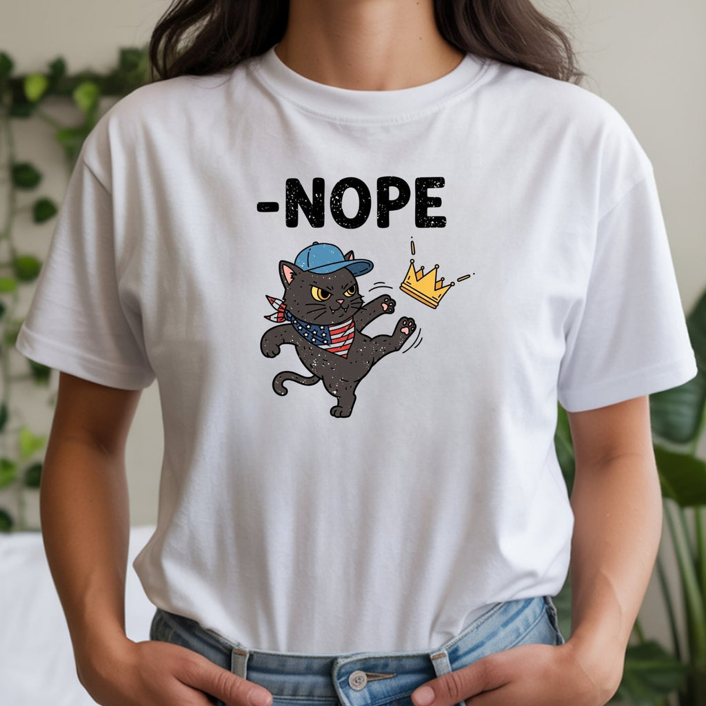 No Kings in America Tee – Black Cat Parody Shirt – Liberty product image 13