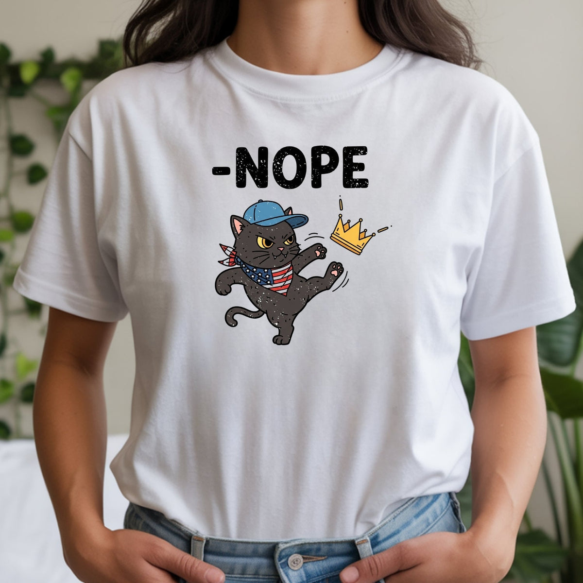 No Kings in America Tee – Black Cat Parody Shirt – Liberty product image 13