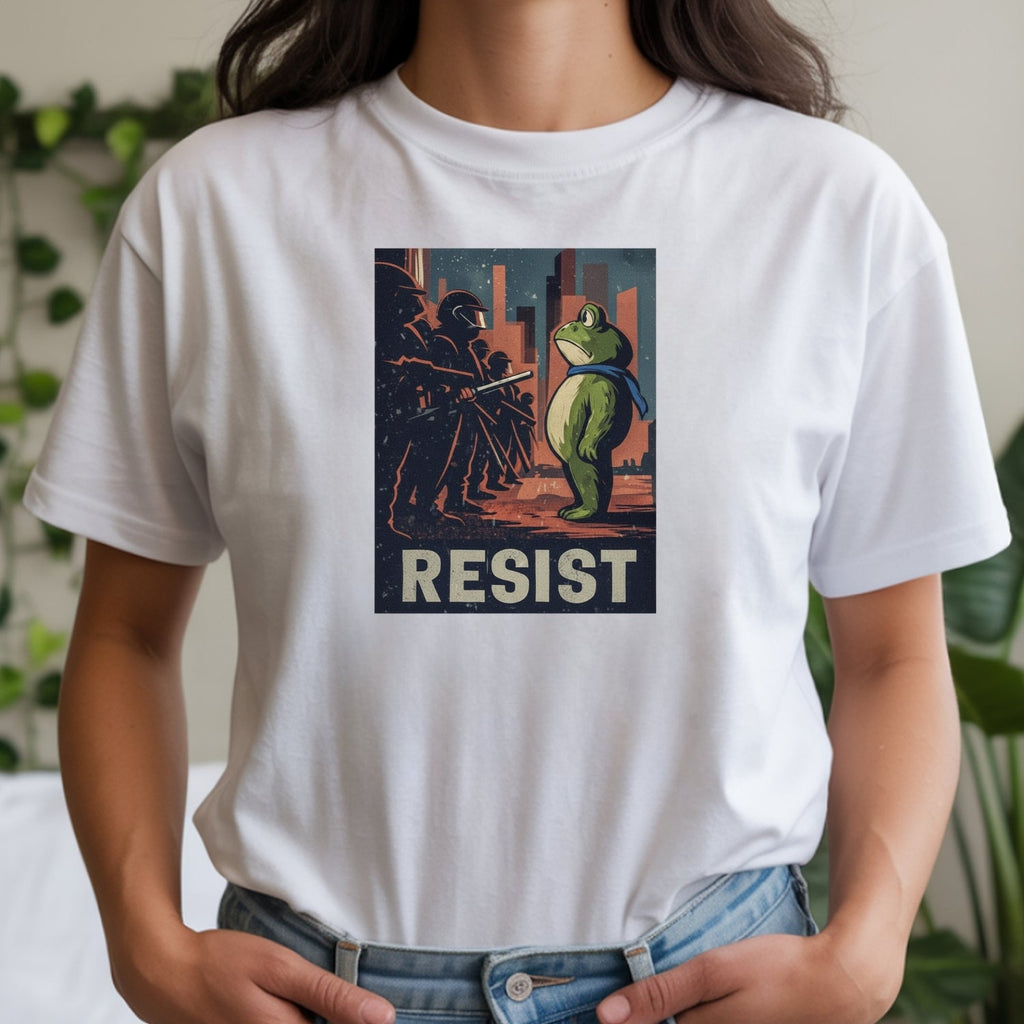 Resist Portland Frog Shirt – Funny Rebel Graphic Tee – No product image 23