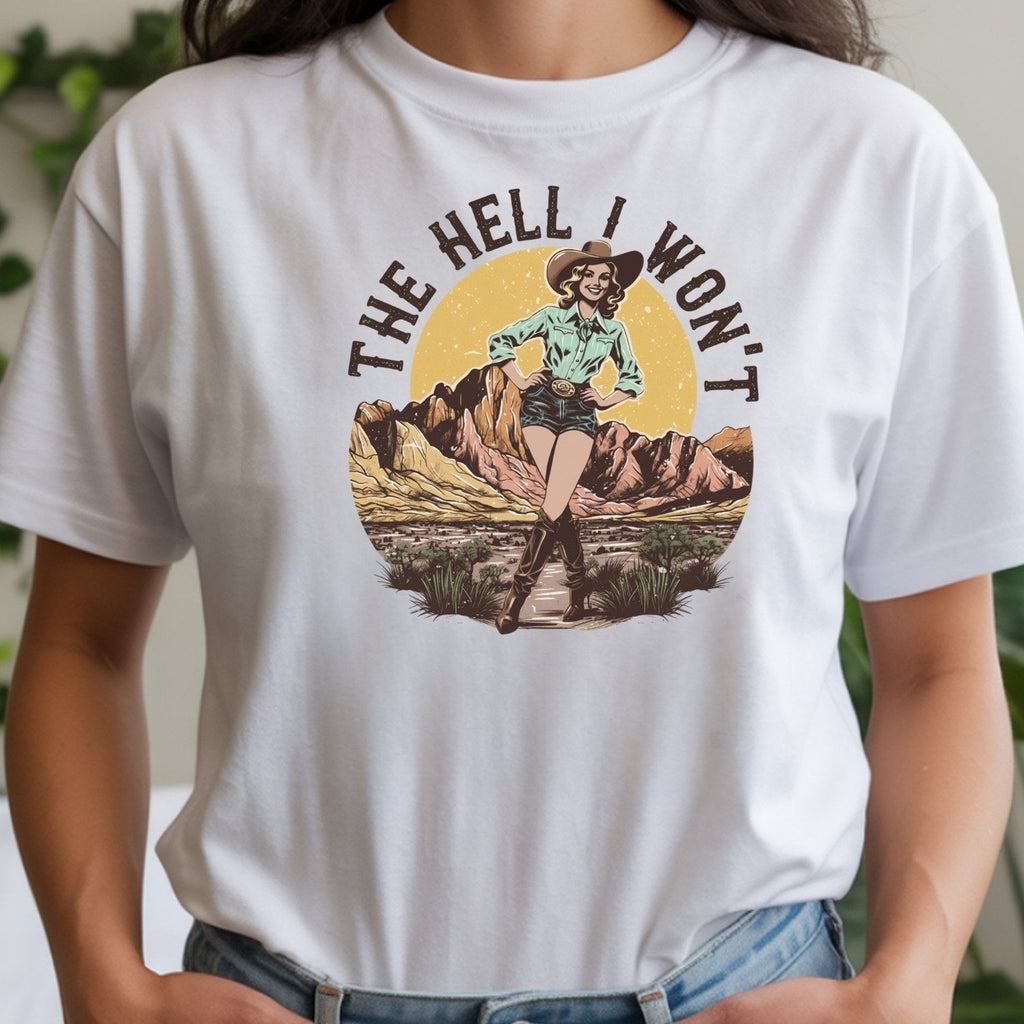 The Hell I Won’t T-Shirt – Retro Feminist Tee, Equality & product image 10