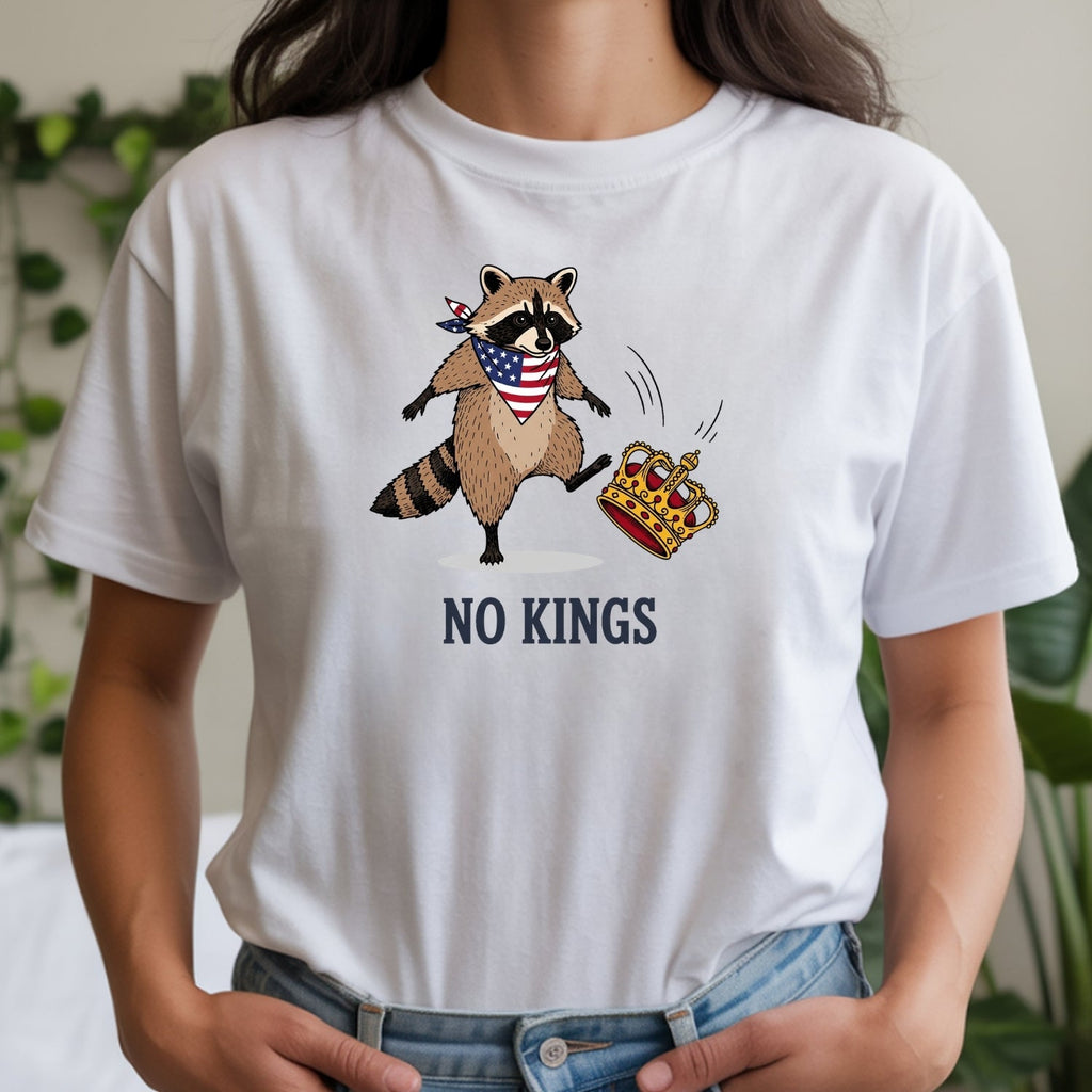 No Kings Raccoon T-Shirt – Funny American Rebel Tee – product image 20