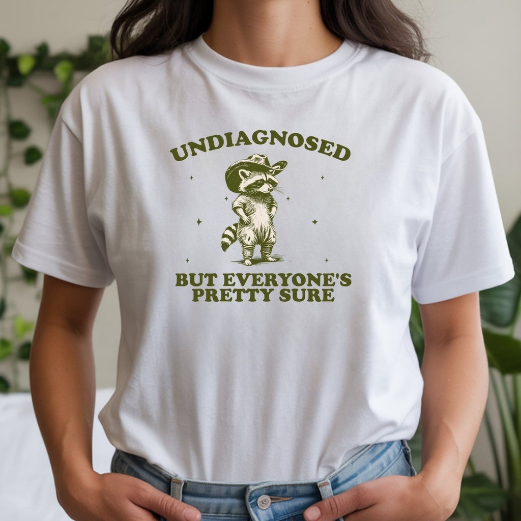 Undiagnosed but Everyone’s Pretty Sure T-Shirt – Funny product image 10