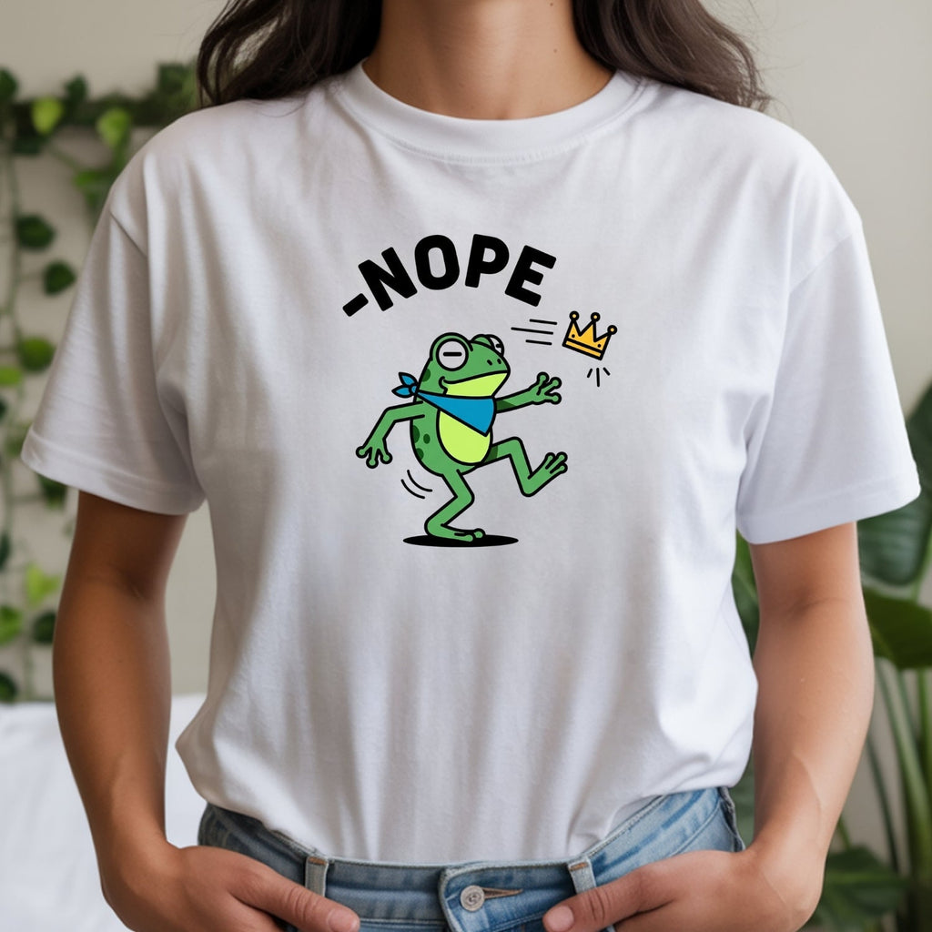 No Kings Streetwear T-Shirt – Frog Graphic Cotton Top for product image 18
