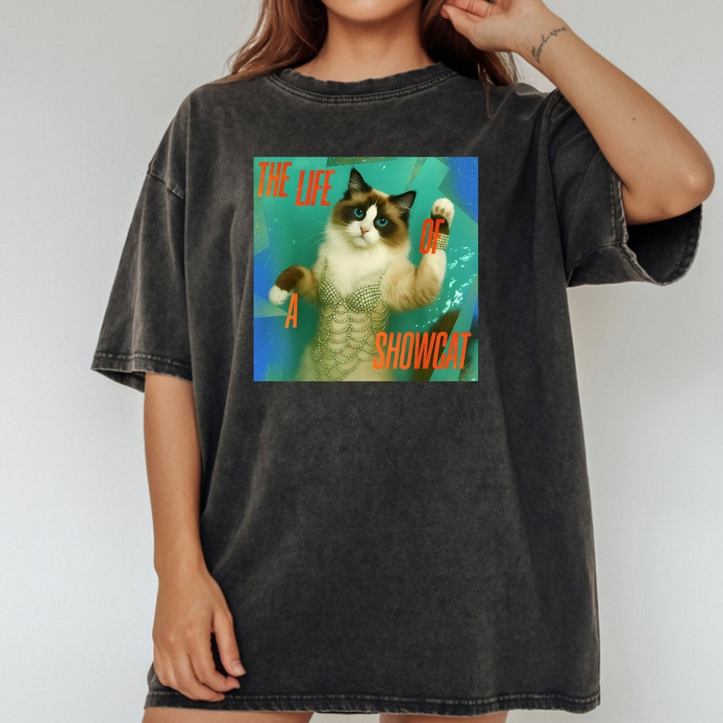 The Life of a Showcat Shirt – Funny Cat Lover Graphic Tee product image 10