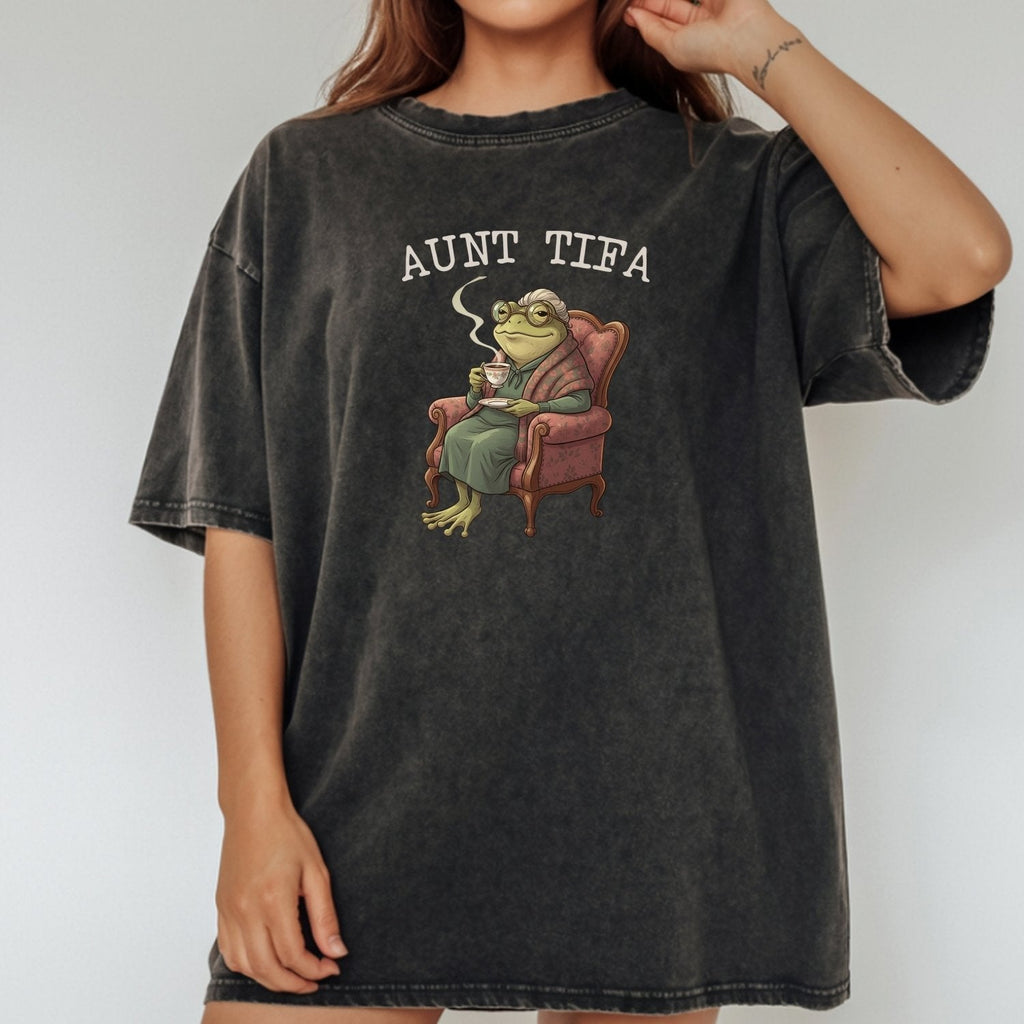 Aunt Tifa Frog T-Shirt – Funny Meme Graphic Tee product image 13