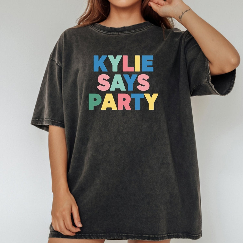 Kylie Says Party Shirt – Retro Disco Pop-Inspired Graphic product image 16