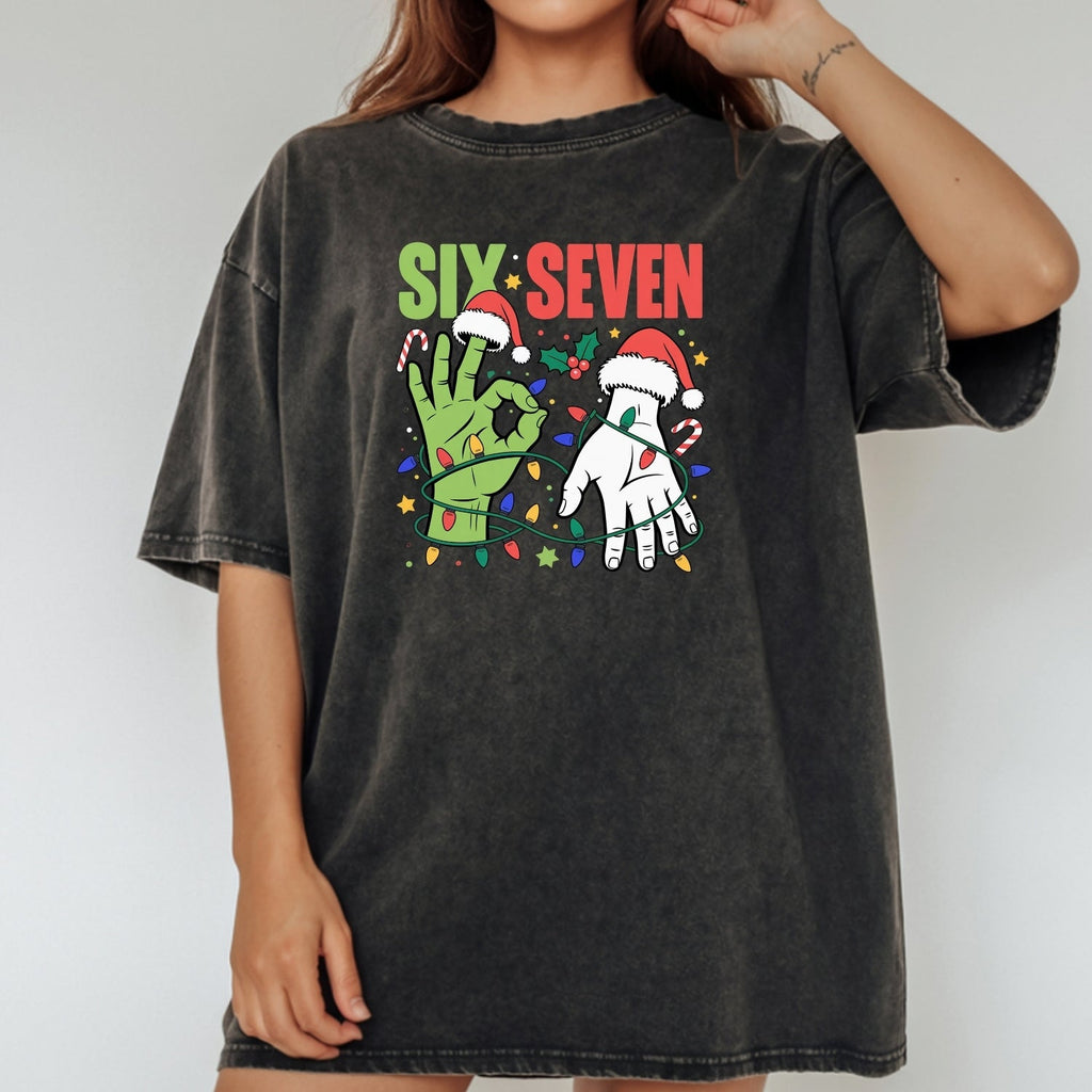 6 7 Christmas Shirt – Funny Santa Meme Holiday Tee product image 14