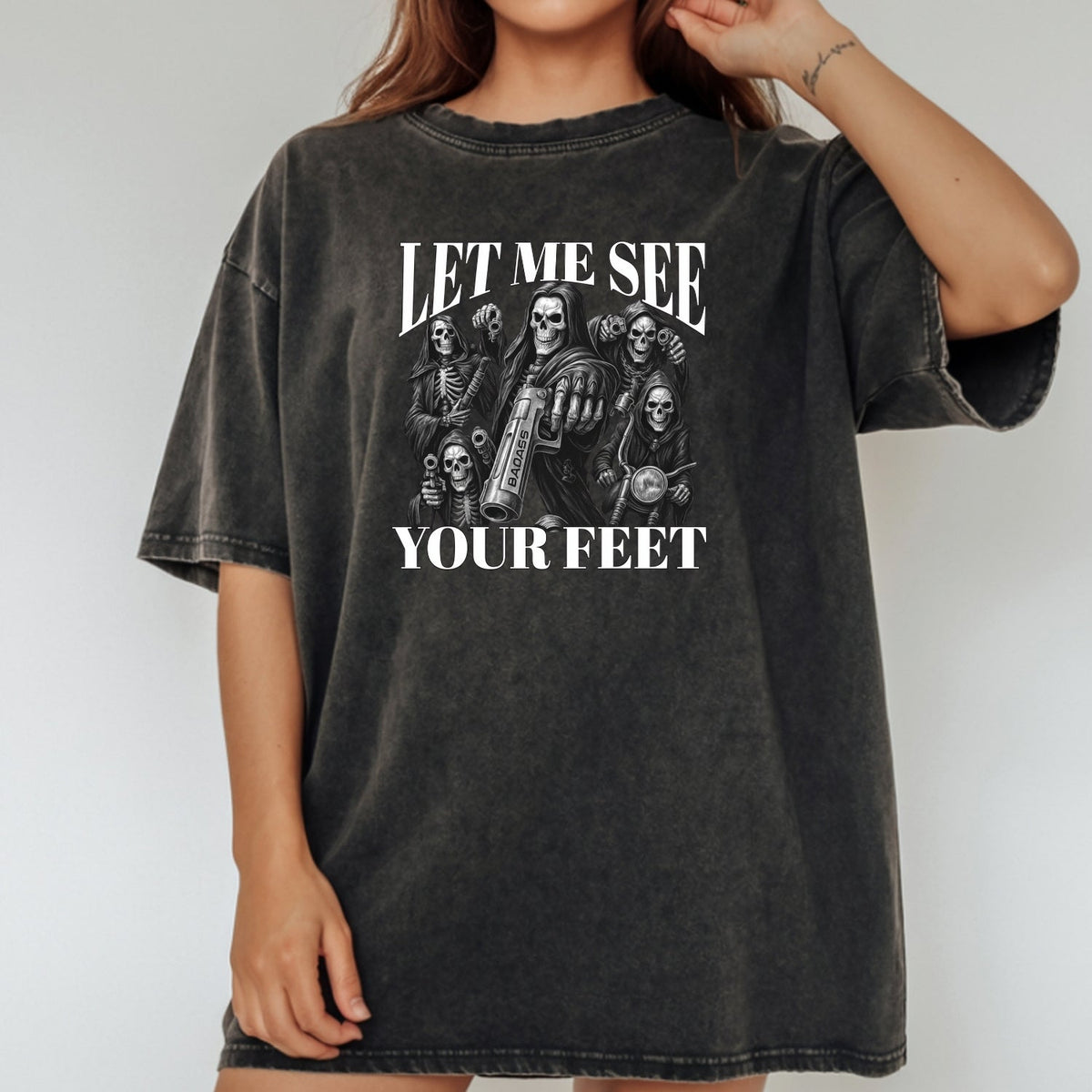Let Me See Your Feet T-Shirt – Funny Awkward Meme Tee – product image 15
