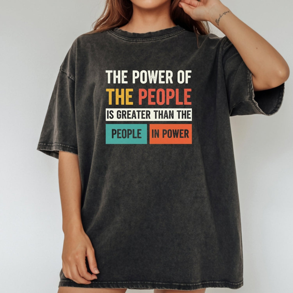 The Power of People T-Shirt – Retro Comfort Graphic Tee – product image 17