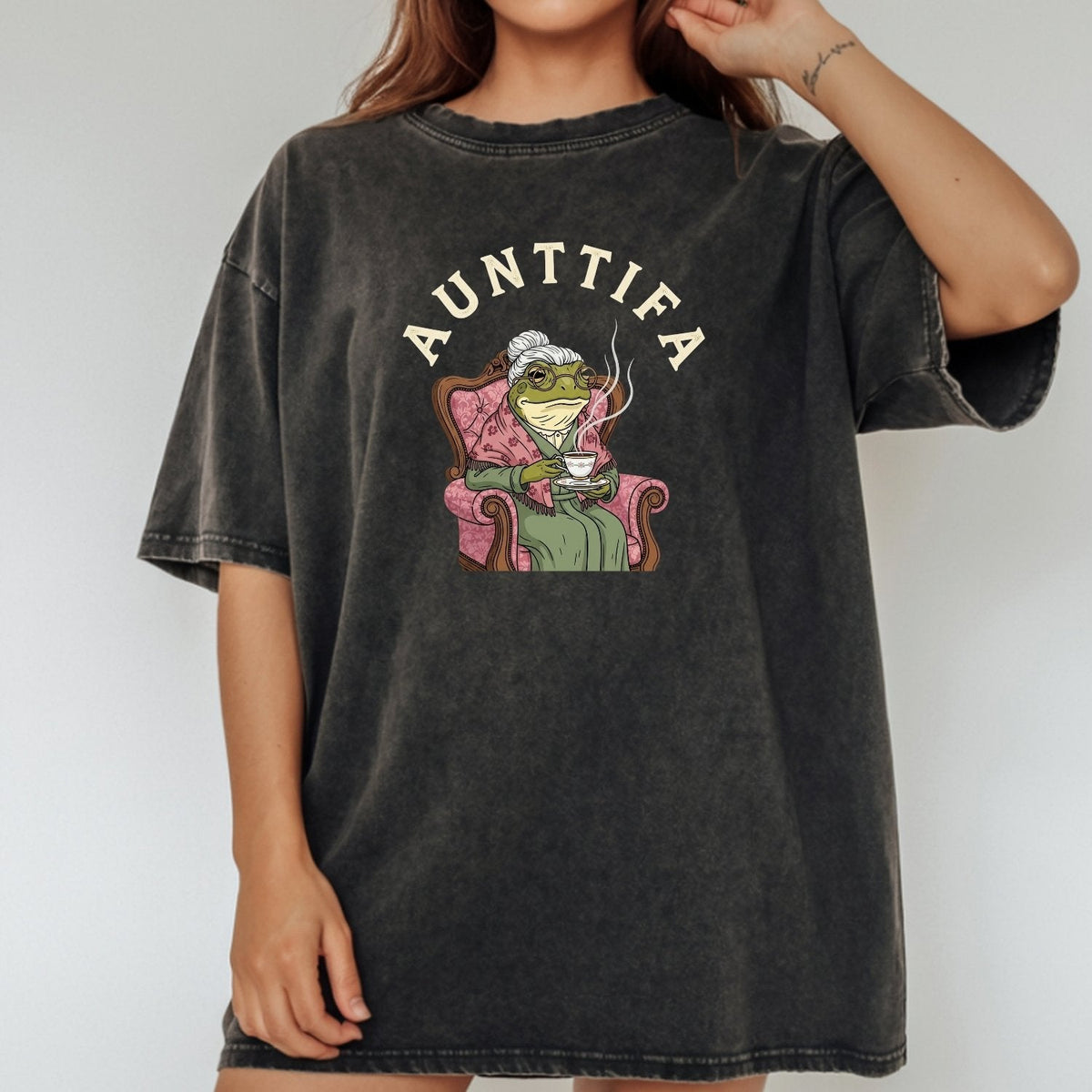 Funny Frog Meme Shirt – Aunt Tifa Inspired Graphic Tee product image 10