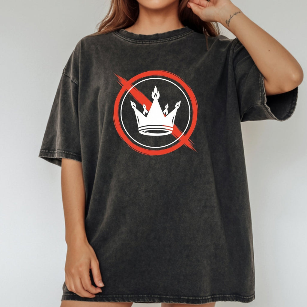 No Kings Statement T-Shirt – No Crown Symbol Shirt – product image 17