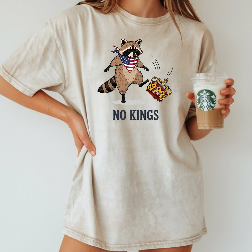 No Kings Raccoon T-Shirt – Funny American Rebel Tee – product image 21