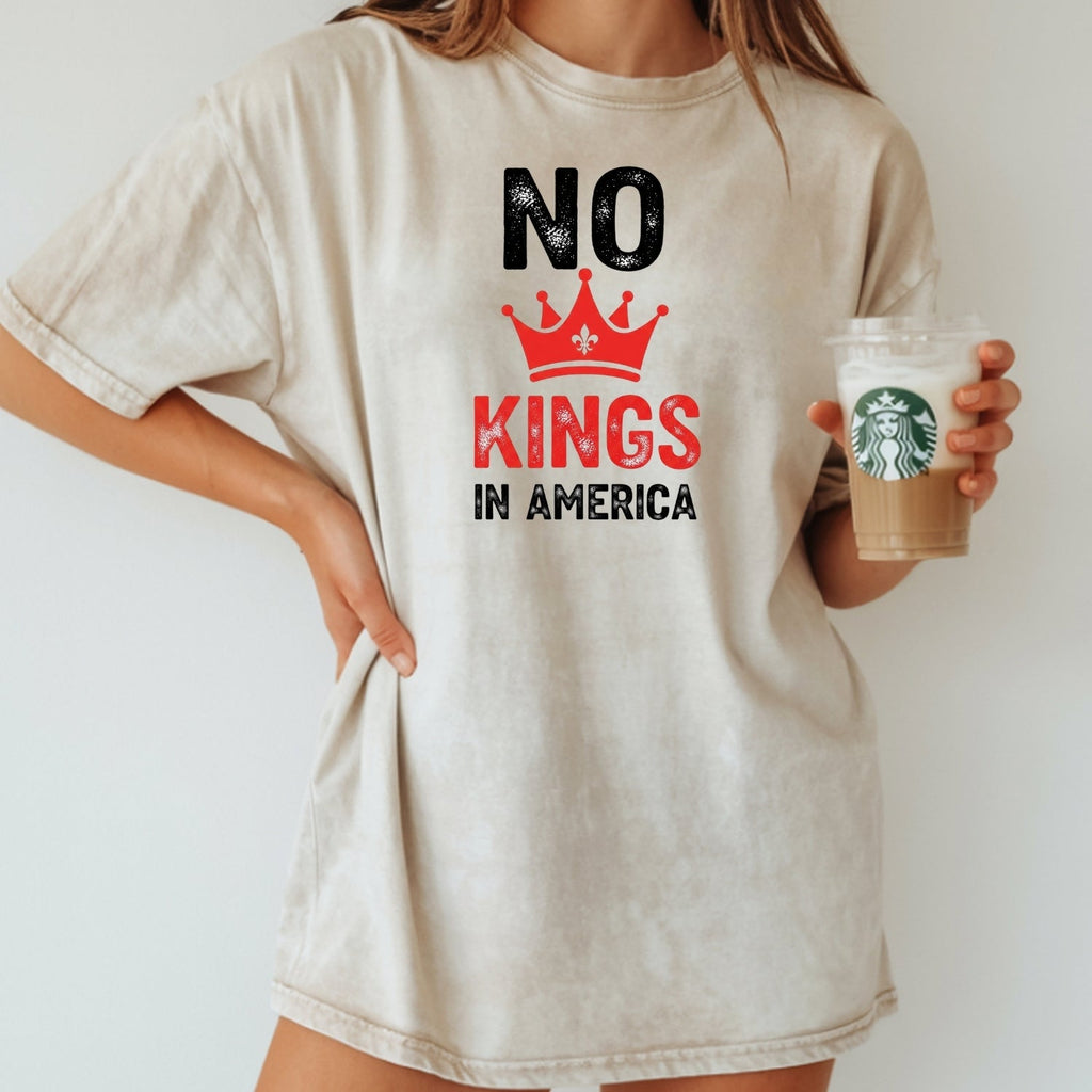 No Kings in America T-Shirt – Patriotic Democracy Tee – product image 12