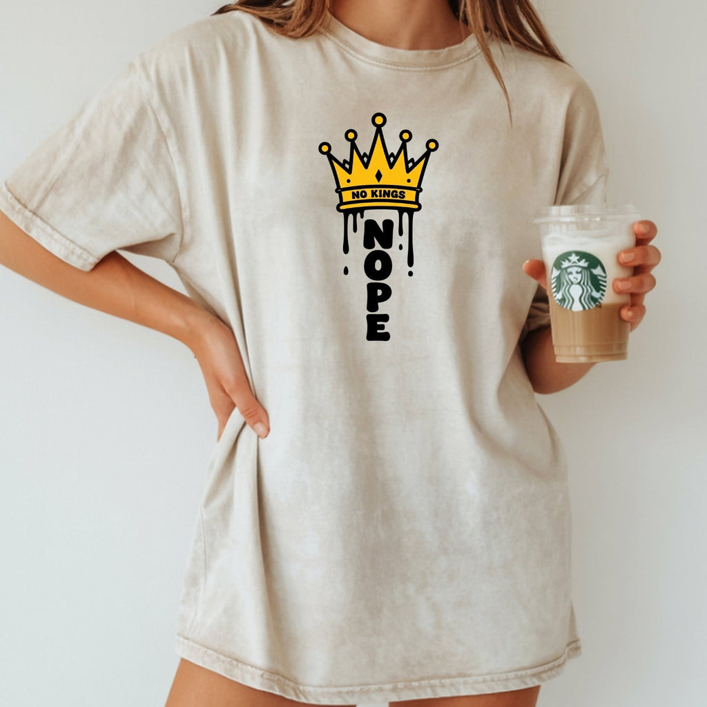 No Kings T-Shirt – Crown Graphic Tee, Patriotic Freedom product image 15