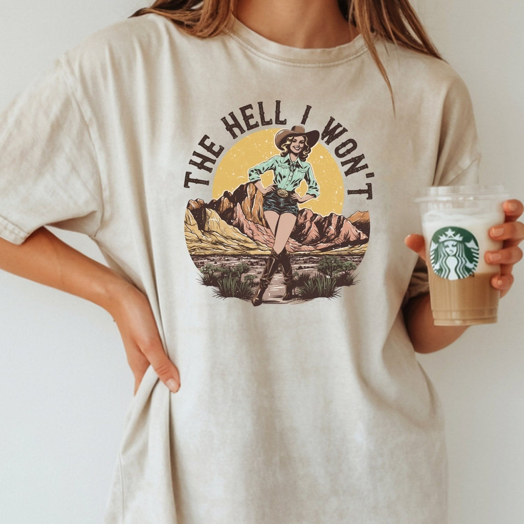 The Hell I Won’t T-Shirt – Retro Feminist Tee, Equality & product image 11