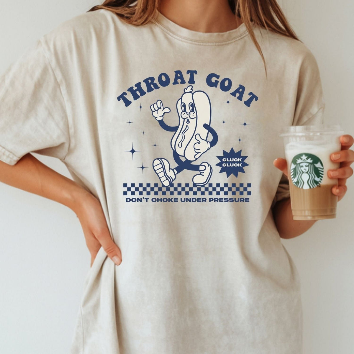 Funny Throat Goat Meme T-Shirt - Retro Inappropriate Shirt product image 13