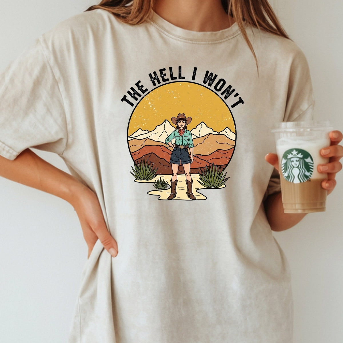 The Hell I Won’t Shirt – Retro Feminist Tee, Women’s product image 12