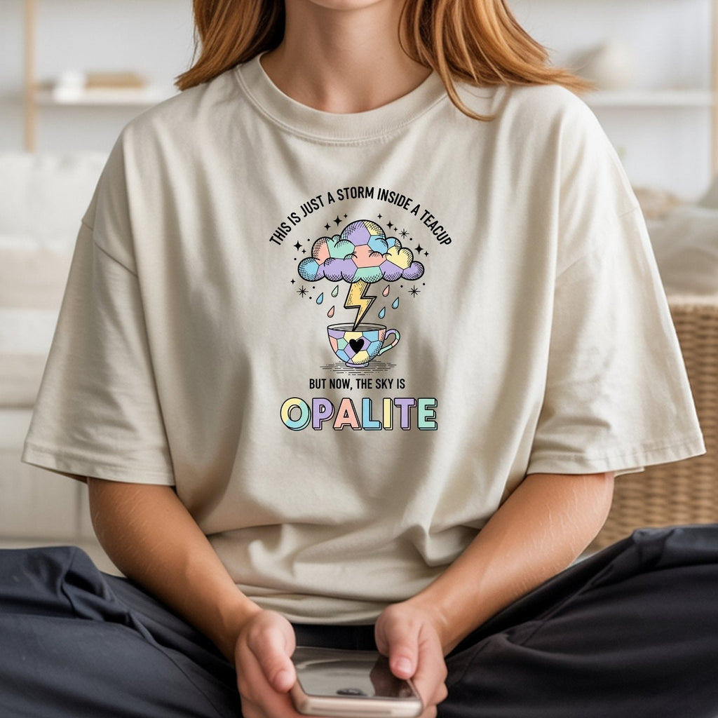 Storm in a Teacup Shirt – Opalite Sky Romantic Graphic Tee product image 16