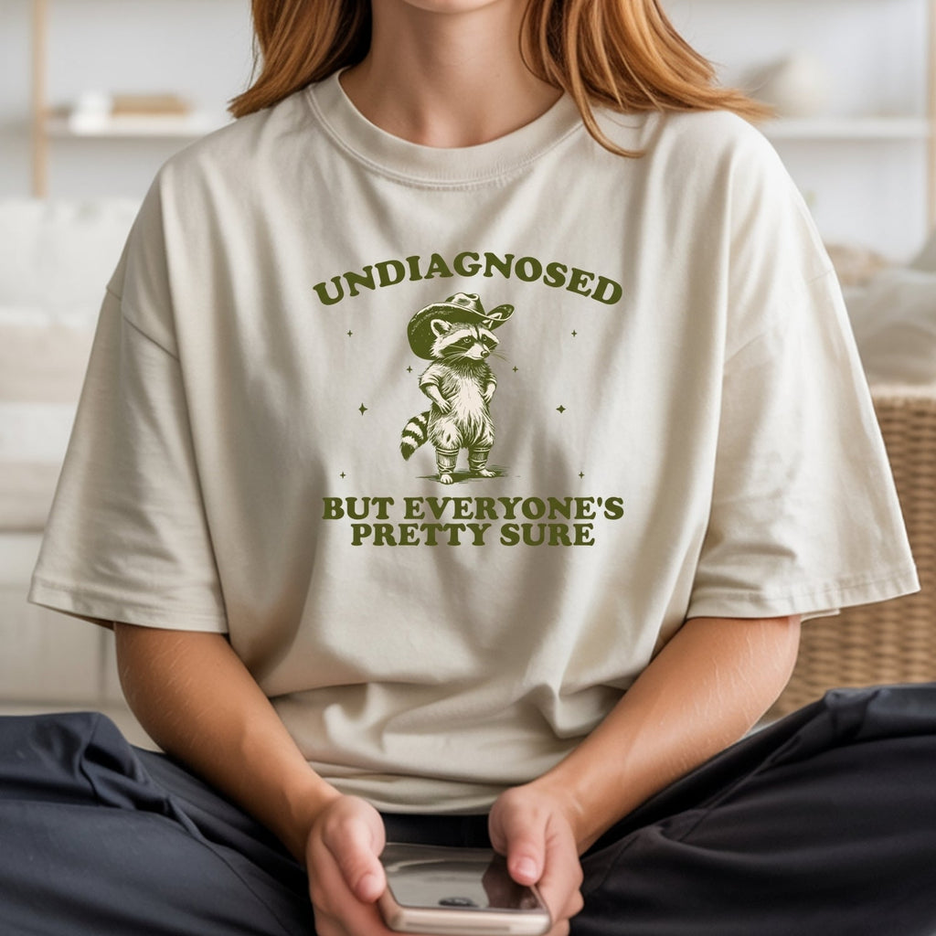 Undiagnosed but Everyone’s Pretty Sure T-Shirt – Funny product image 12