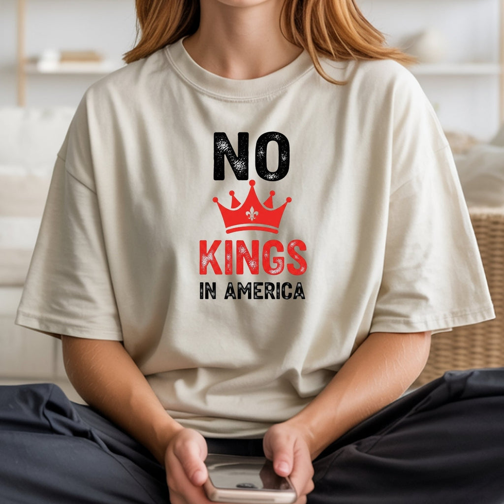 No Kings in America T-Shirt – Patriotic Democracy Tee – product image 13