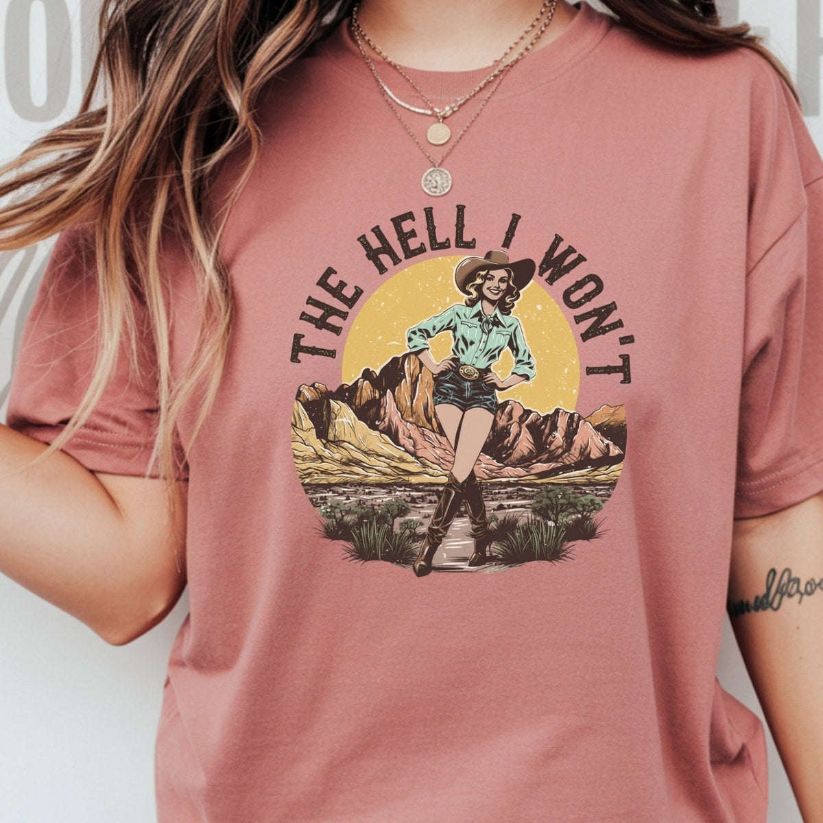 The Hell I Won’t T-Shirt – Retro Feminist Tee, Equality & product image 12