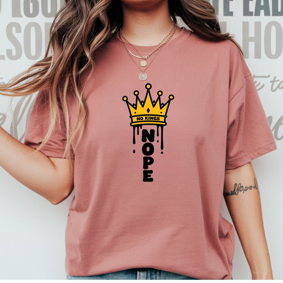 No Kings T-Shirt – Crown Graphic Tee, Patriotic Freedom product image 17