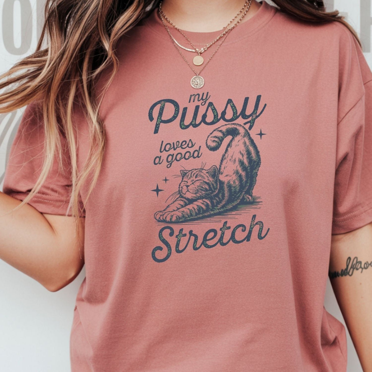 Cheeky Cat Shirt – Funny Stretching Tee, Retro Humor Gift product image 16