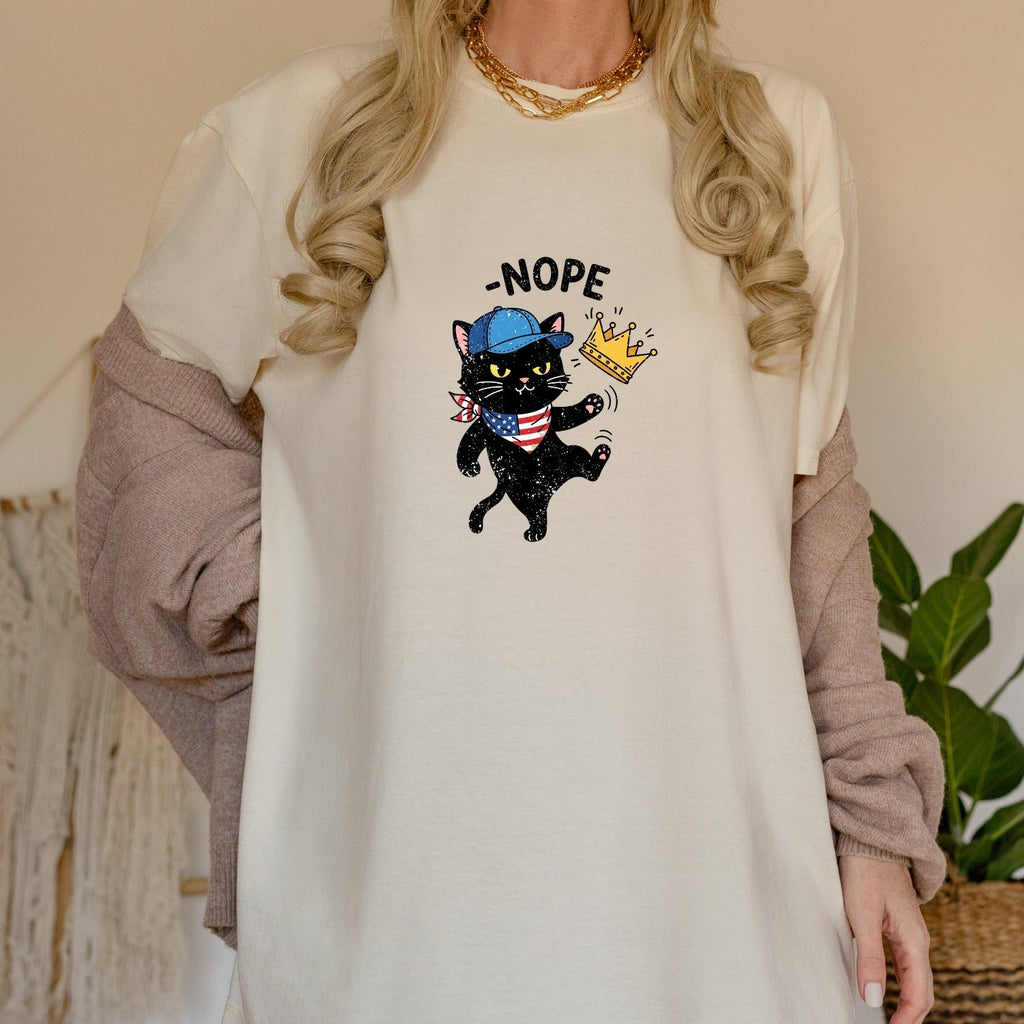 No Kings Shirt – Black Cat Parody Tee – Funny Democracy product image 19