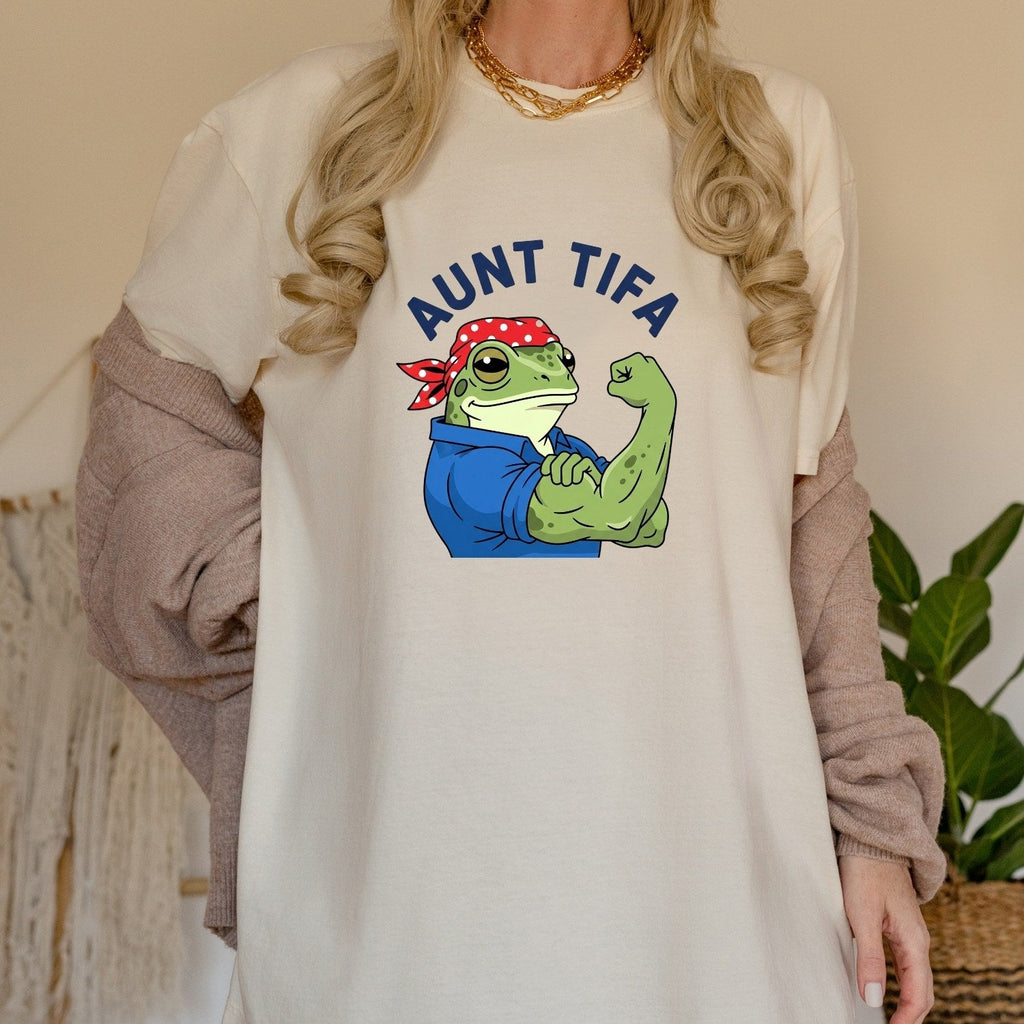 Aunt Tifa Resist Frog T-Shirt – Humorous Graphic Tee for product image 17