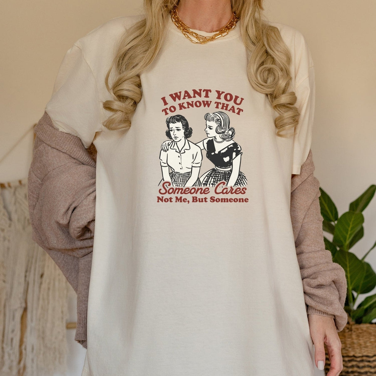 Someone Cares T-Shirt – Retro Sarcastic Tee – Snarky Humor product image 16