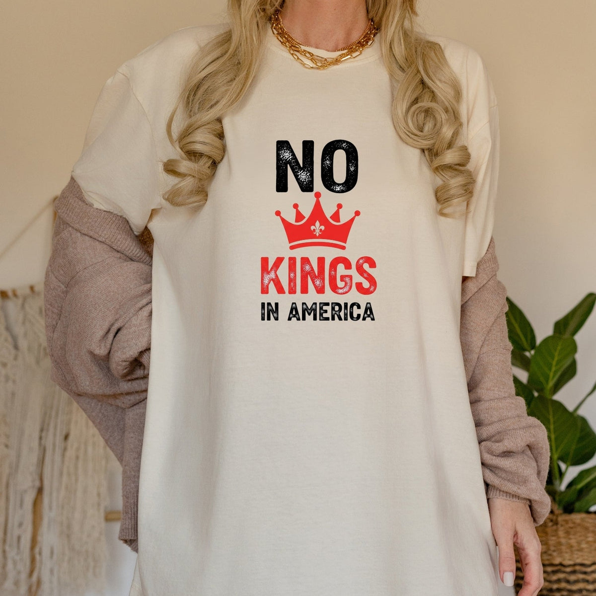 No Kings in America T-Shirt – Patriotic Democracy Tee – product image 15