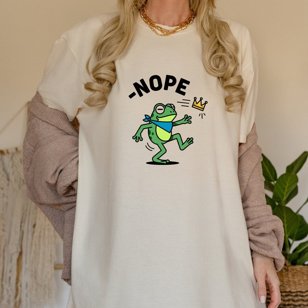 No Kings Streetwear T-Shirt – Frog Graphic Cotton Top for product image 22