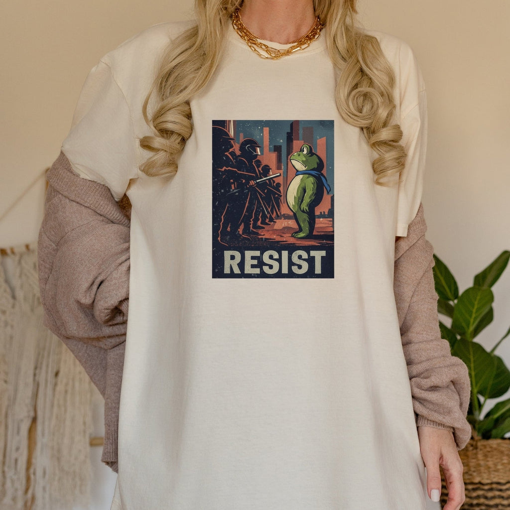 Resist Portland Frog Shirt – Funny Rebel Graphic Tee – No product image 27