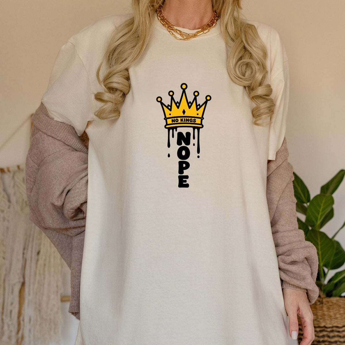 No Kings T-Shirt – Crown Graphic Tee, Patriotic Freedom product image 18