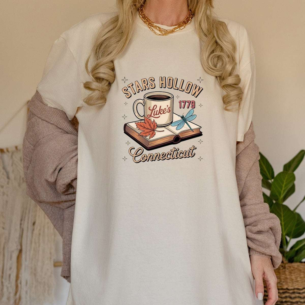 Retro Coffee Shop Tee – Stars Hollow Connecticut 1779 product image 21