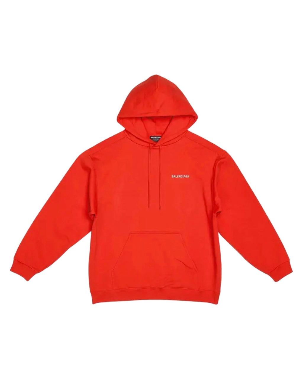 Balenciaga Back Logo Red & White Hoodie product image 2