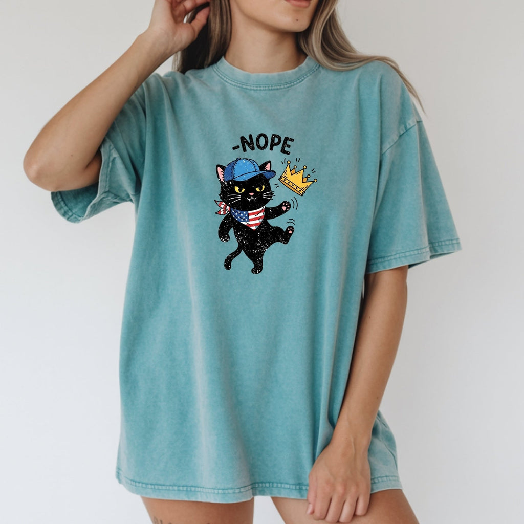No Kings Shirt – Black Cat Parody Tee – Funny Democracy product image 20