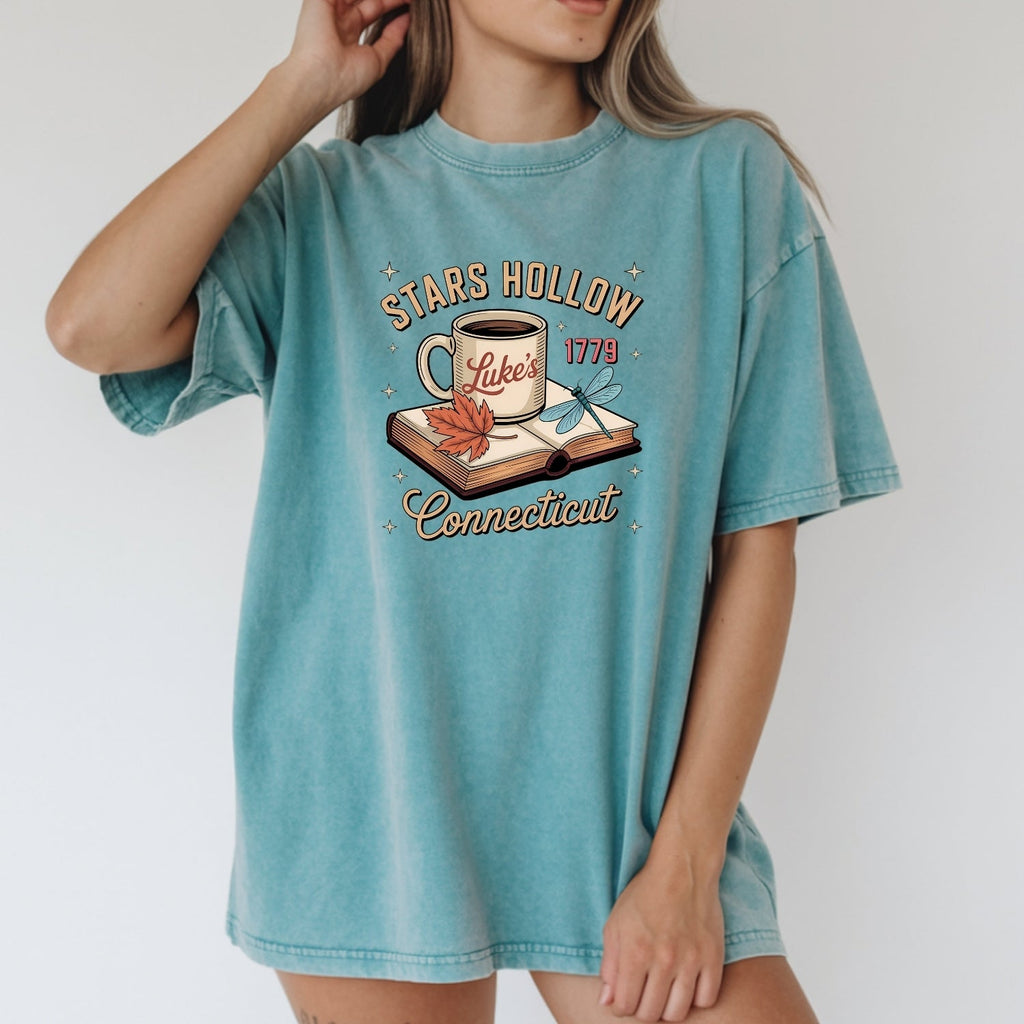 Retro Coffee Shop Tee – Stars Hollow Connecticut 1779 product image 22