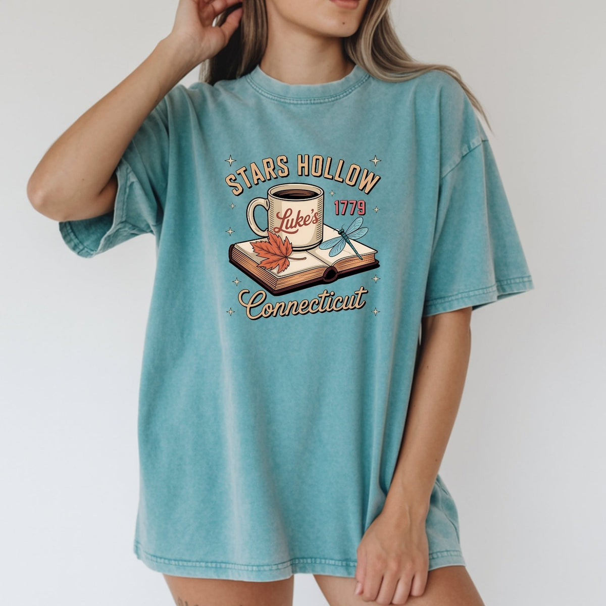 Retro Coffee Shop Tee – Stars Hollow Connecticut 1779 product image 22
