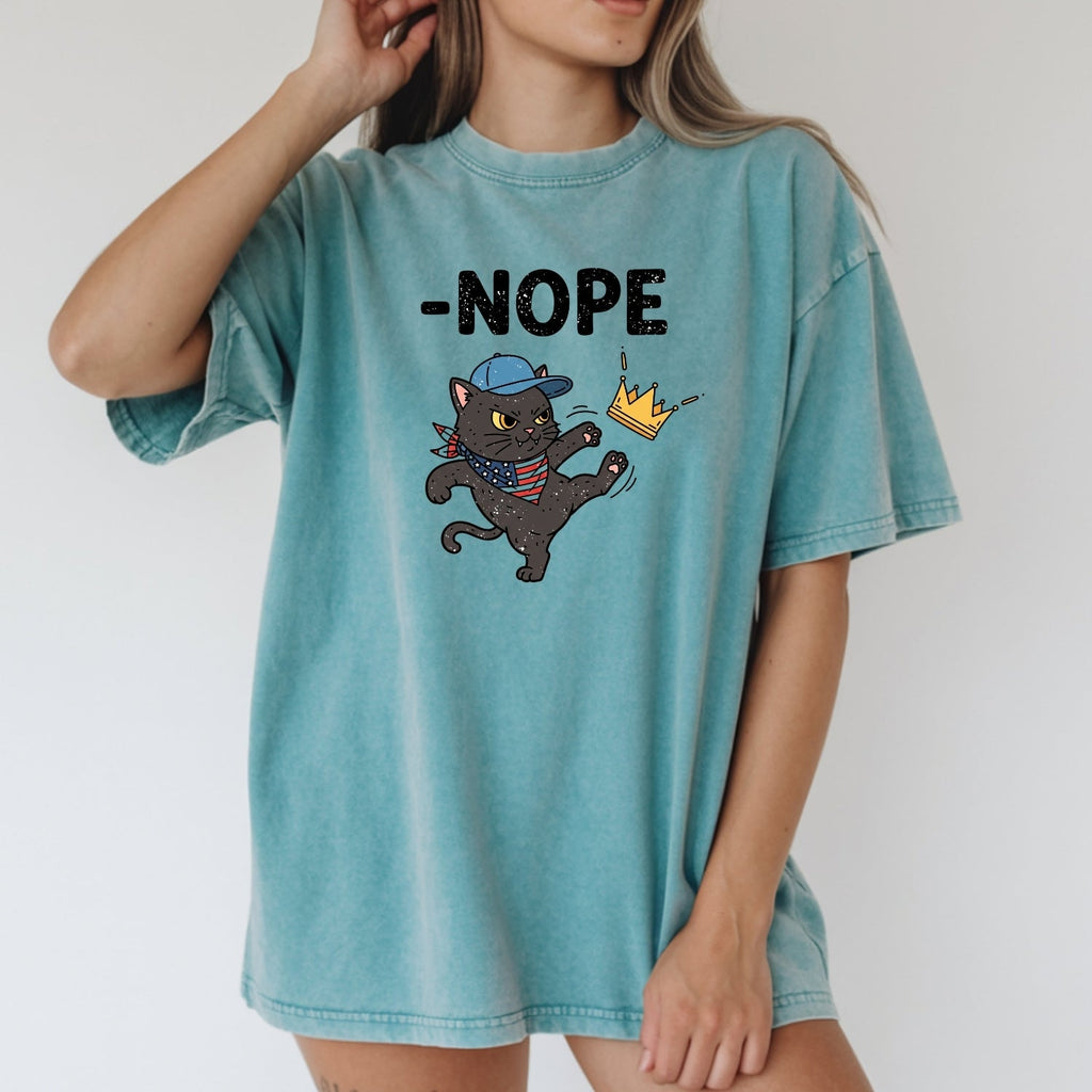 No Kings in America Tee – Black Cat Parody Shirt – Liberty product image 17