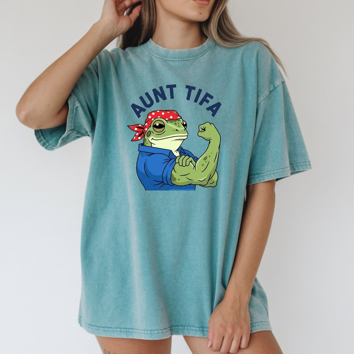Aunt Tifa Resist Frog T-Shirt – Humorous Graphic Tee for product image 18
