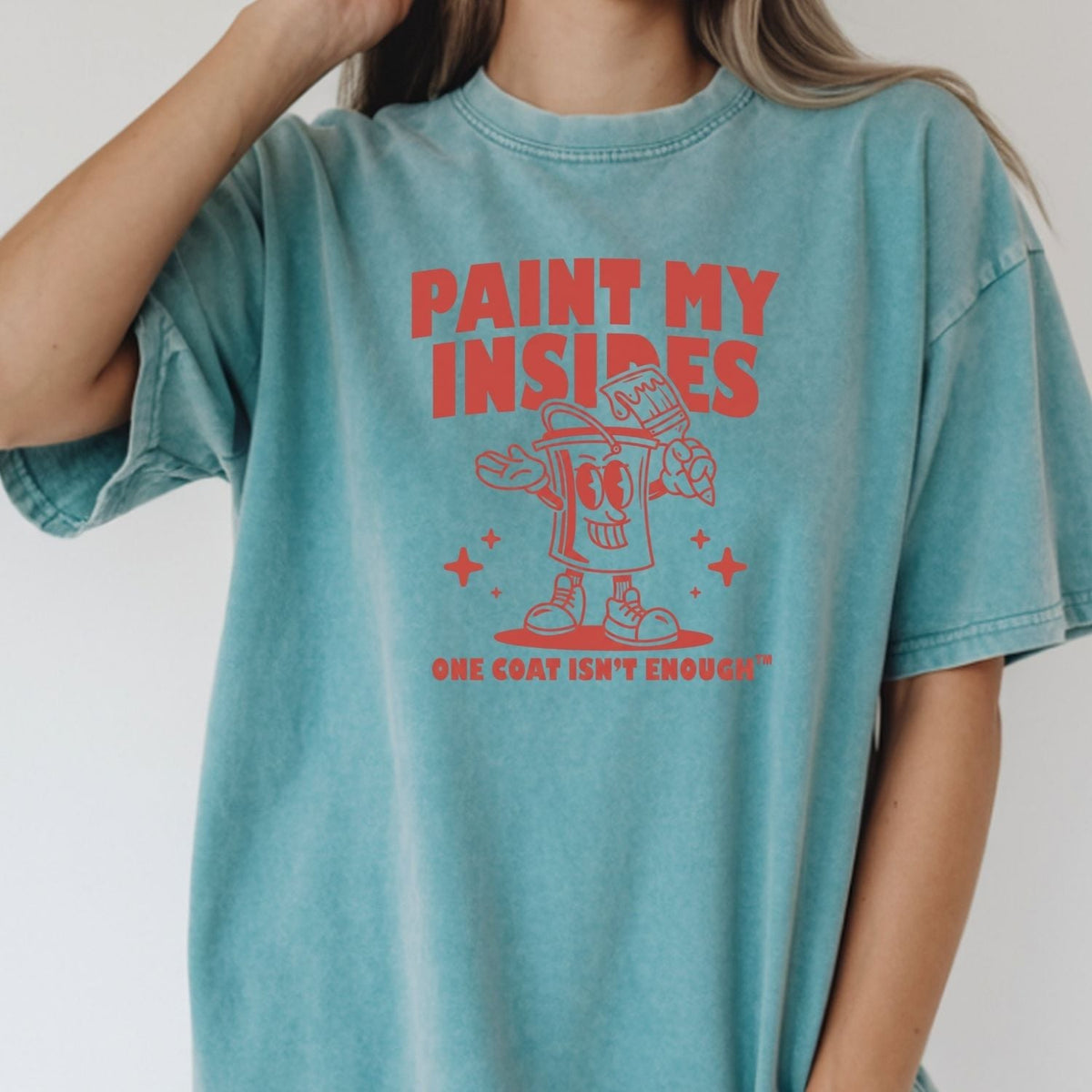 Retro Paint Can Mascot T-Shirt - Funny Art Graphic Tee product image 12