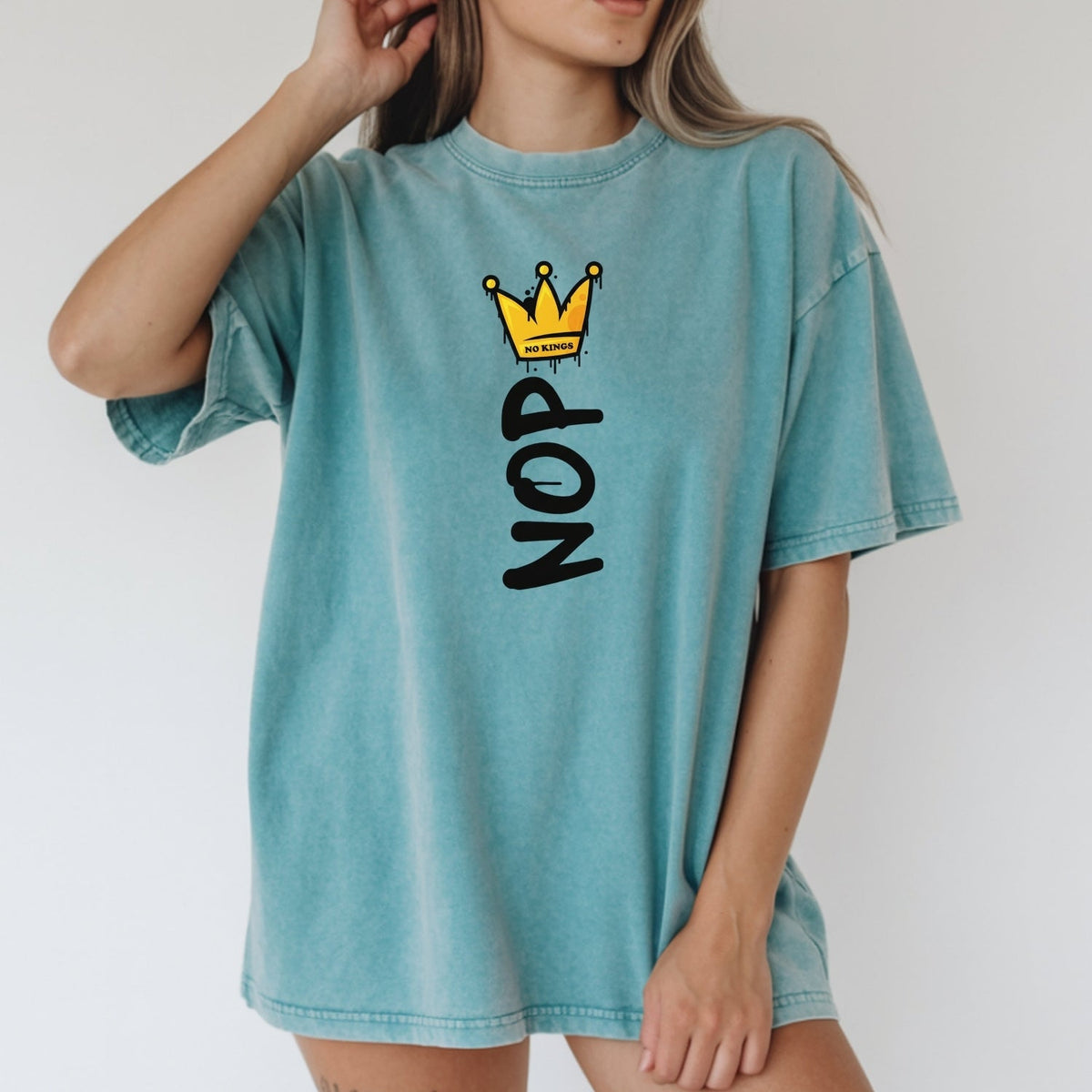 Crown No Kings Shirt – American Democracy Graphic Tee product image 14