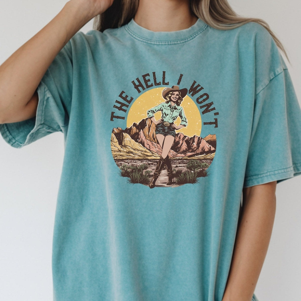 The Hell I Won’t T-Shirt – Retro Feminist Tee, Equality & product image 13