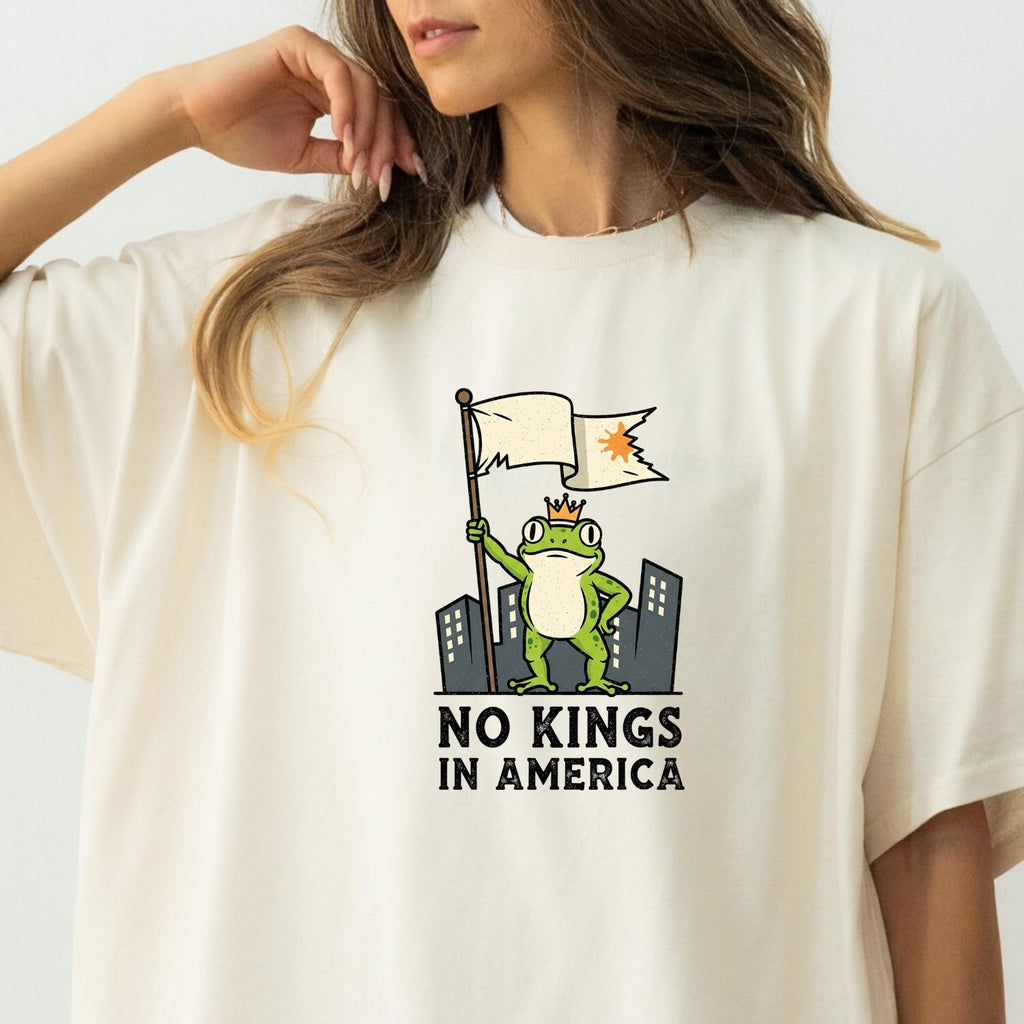 No Kings in America Frog T-Shirt – Rebellious Cartoon product image 40
