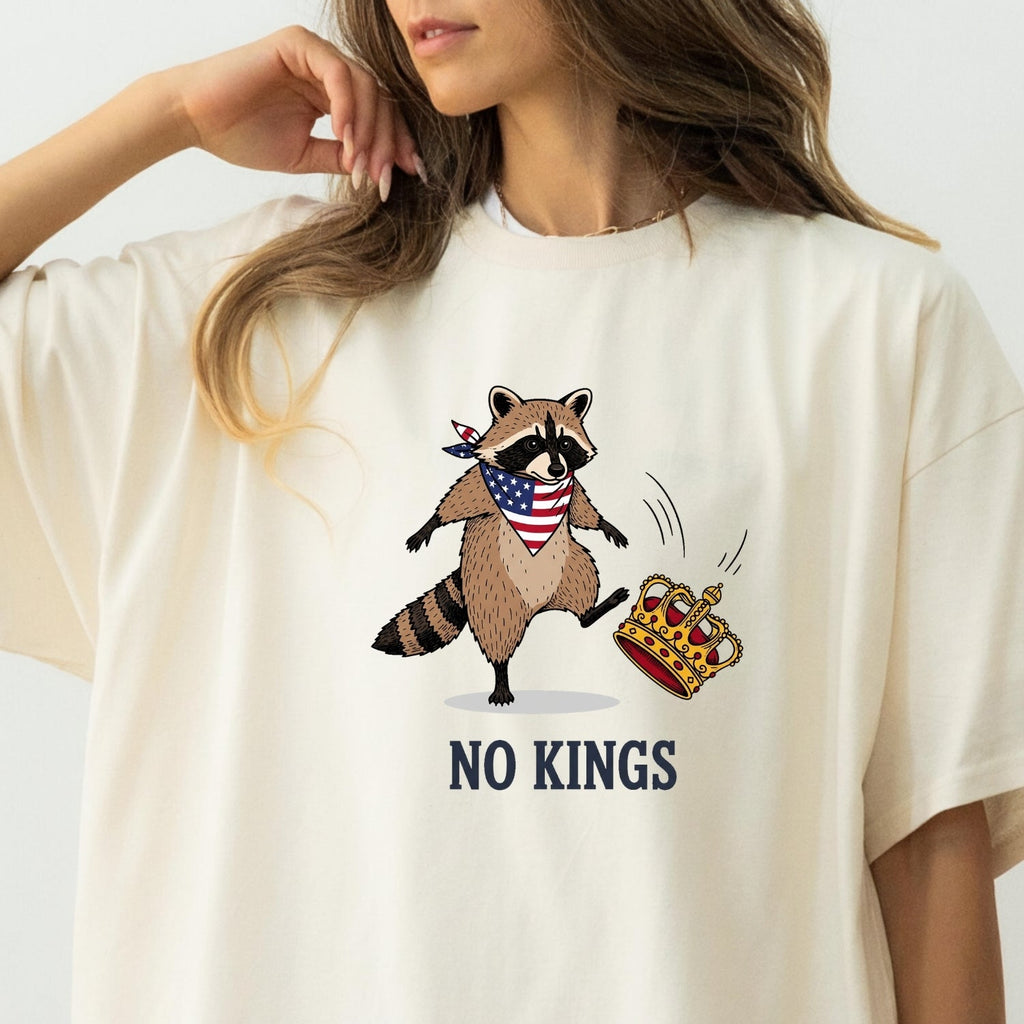 No Kings Raccoon T-Shirt – Funny American Rebel Tee – product image 26