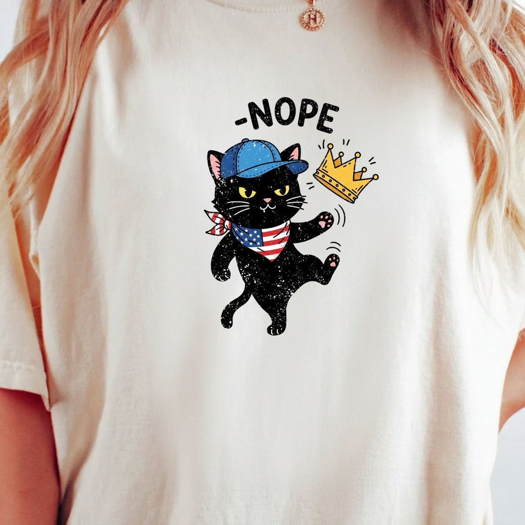 No Kings Shirt – Black Cat Parody Tee – Funny Democracy product image 21