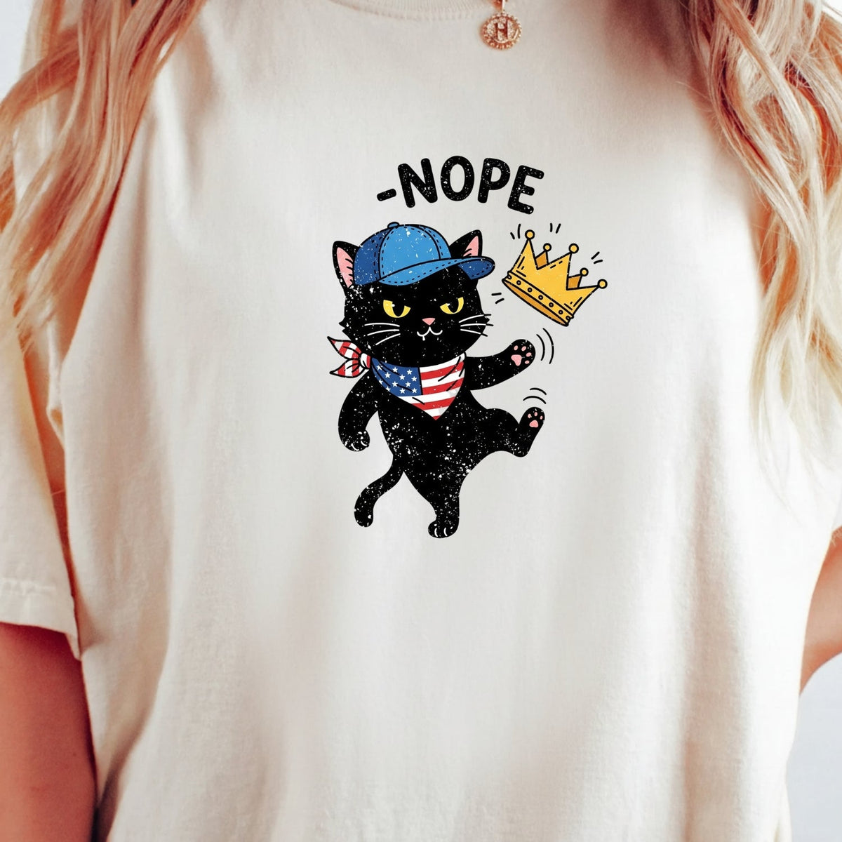 No Kings Shirt – Black Cat Parody Tee – Funny Democracy product image 21