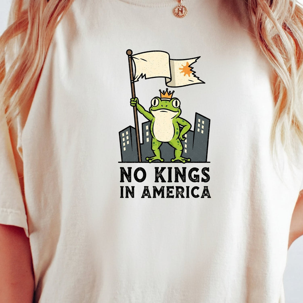 No Kings in America Frog T-Shirt – Rebellious Cartoon product image 41