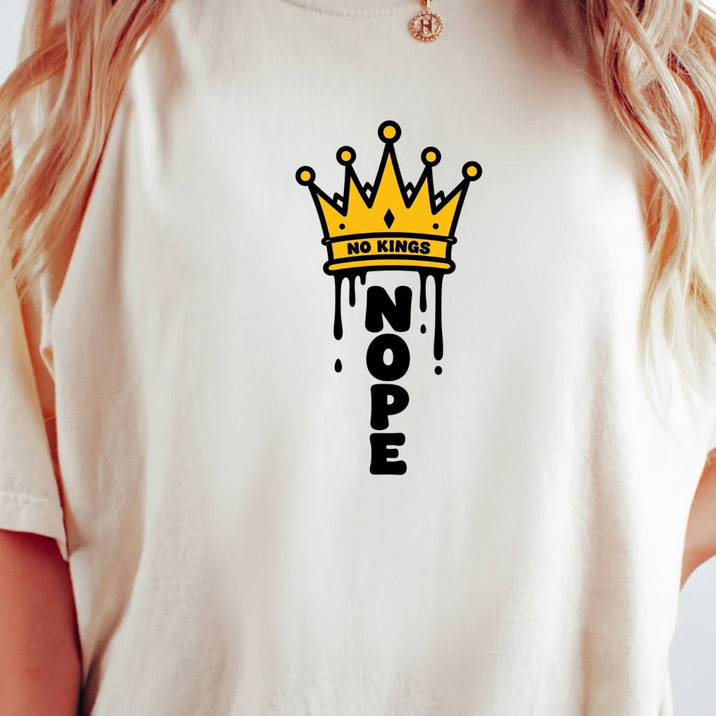 No Kings T-Shirt – Crown Graphic Tee, Patriotic Freedom product image 21